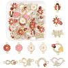 30Pcs 12 Styles Zinc Alloy Enamel Connector Charms FIND-FS0004-42-1