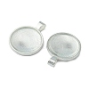 25mm Transparent Clear Domed Glass Cabochon Cover for Alloy Photo Pendant Making TIBEP-X0009-S-RS-3