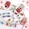 12Pcs 12 Colors Polymer Clay Rhinestone Tube Beads RB-AR0003-18-3