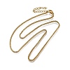 2MM 304 Stainless Steel Wheat Chain Necklaces for Men STAS-V011-03C-G-4
