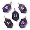 Natural Mixed Stone Faceted Pendants G-F819-01G-2