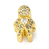 Rack Plating Brass Micro Pave Cubic Zirconia European Beads KK-Z081-07-1