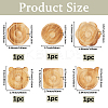 6Pcs 6 Styles Beech Wooden Jewelry Bracelet Finger Ring Diplay Holder Tray ODIS-BBC0001-03A-2