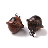 Natural Mahogany Obsidian Pendants G-B041-01P-08-2