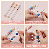 12Pcs 3 Styles Iron Bar Beadable Pendant Decorations KEYC-FH00081-5