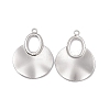 Non-Tarnish 304 Stainless Steel Big Pendants STAS-B031-34P-1
