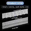 4 Yards 2 Styles Milk Fiber Lace Trim Ribbon OCOR-CY0001-08A-7