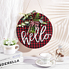 Wooden Ornaments HJEW-WH0006-41-3