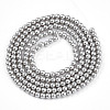 Baking Paint Pearlized Glass Pearl Bead Strands HY-N002-2mm-A03-3
