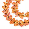 Electroplate Glass Beads Strands EGLA-N012-04B-3