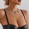 Vintage Gothic Alloy Raven Skull Choker Necklaces for Women WGB02EE-01-3