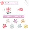 315pcs 7 colors Transparent Acrylic Beads MACR-FH0001-09-2
