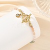 Gradient Natural Mixed Stone Faceted Round Beaded Bracelets BJEW-JB14398-03-2