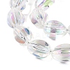 Electroplate Glass Beads Strands EGLA-T028-01C-3