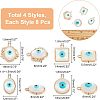 32Pcs 4 Style Rack Plating Alloy Enamel Pendants FIND-FH0004-13-2