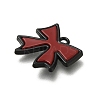 Red and Black Double Screen Alloy Pendants FIND-Z067-01B-05-2