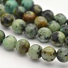 Natural African Turquoise(Jasper) Round Beads Strands LS-G-D665-8mm-1