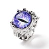 Dragon Eye Glass Wide Band Rings for Men LS-RJEW-E017-01AS-03-2
