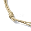 Adjustable Waxed Cotton Cord Bracelet Making AJEW-JB01194-4