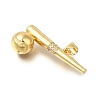 Rack Plating Brass Micro Pave Cubic Zirconia Pendants ZIRC-F142-32A-G-2