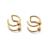 304 Stainless Steel 2 Line Round Clip on Nose Rings AJEW-A062-02G-3