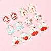 12Pcs 6 Styles Valentine's Day Alloy Enamel Pendants ENAM-FS0002-34-7