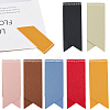7Pcs 7 Colors PU Leather Bookmarks AJEW-CL0001-21-1