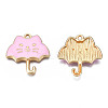 Rack Plating Alloy Enamel Pendants ENAM-T011-191B-3