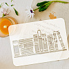 Plastic Drawing Painting Stencils Templates DIY-WH0396-405-3