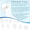 20Pcs 10 Styles 304 Stainless Steel Laser Cut Charms STAS-UN0048-70-5