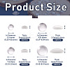 80Pcs 4 Size Transparent Glass Cabochons X1-GGLA-ZZ0001-03-3