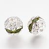 Brass Rhinestone Beads RB-A011-8mm-09S-2