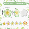 24Pcs 6 Colors Resin Pendants RESI-SC0006-06-2