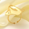 304 Stainless Steel Open Cuff Ring for Women LS-RJEW-B109-03G-06-1