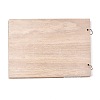 Wooden Wedding Guestbooks Notepad LS-AJEW-M206-17-2