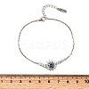 925 Sterling Silver Link Bracelets BJEW-D346-04B-P-3