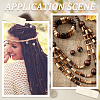 200Pcs 4 Colors Natural Wooden Beads WOOD-SC0001-74-5