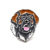 Dog Enamel Pin with Brass Butterfly Clutches LS-JEWB-A006-06A-1