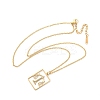 304 Stainless Steel Necklace NJEW-D330-01G-07-2