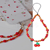 1Pc Agate Beaded Mobile Phone Lanyard Wrist Straps AJEW-LP0001-14-1