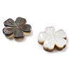 Natural Black Shell Carved Beads SSHEL-Z002-02B-2