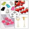 50Pcs 5 Styles 304 Stainless Steel Bead Cap Pendant Bails STAS-LP0005-21-3