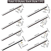 8Pcs 8 Style Wood Hair Sticks OHAR-PH0001-27-4