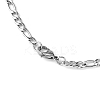 Non-Tarnish Figaro Chain Necklace for Men X-NJEW-F027-03-1mm-2