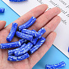 Opaque Spray Painted Acrylic Beads MACR-S372-002F-B02-5