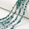 Electroplate Transparent Glass Beads Strands EGLA-A034-T4mm-M15-1