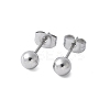 304 Stainless Steel Stud Earrings for Women LS-EJEW-E603-06A-P-1