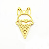 Zinc Alloy Open Back Bezel Pendants LS-PALLOY-E524-A01-G-1