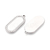 304 Stainless Steel Pendant Cabochon Settings STAS-T067-20P-2