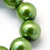 Baking Paint Pearlized Glass Pearl Round Bead Strands HY-Q003-10mm-13-3